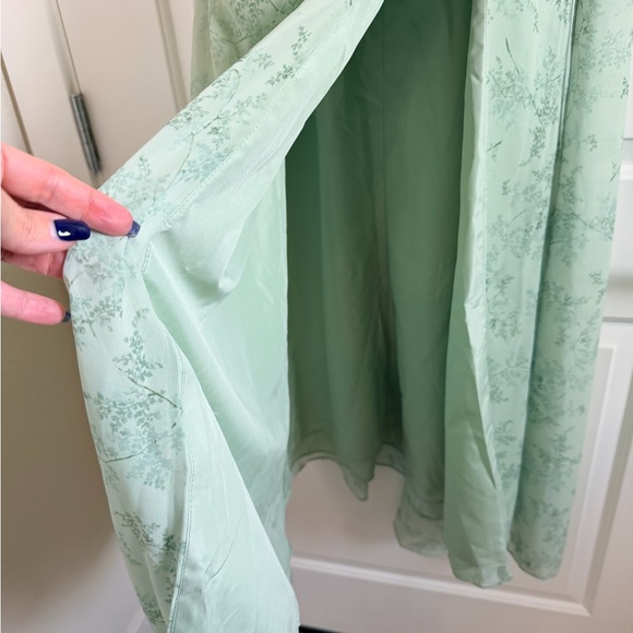 Elegant Sage Green Floral Gown by Birdy Grey - Picture 3 of 8